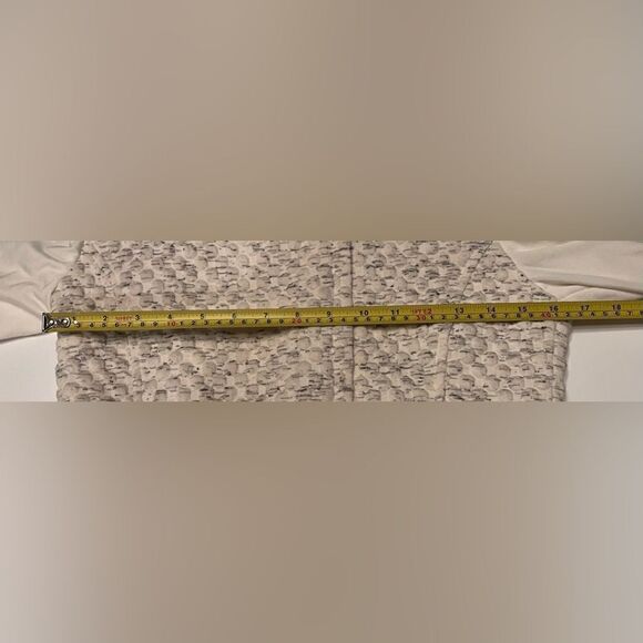 TART Collection Moto Style Sweater Jacket Size XS-M Mixed Fabric White - Picture 5 of 10